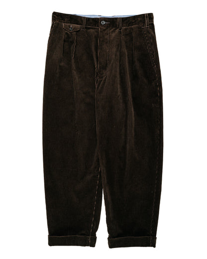 lost & found Beams Plus Beams Plus 2Pleats Corduroy Dark Brown