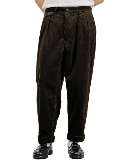 lost & found Beams Plus Beams Plus 2Pleats Corduroy Dark Brown