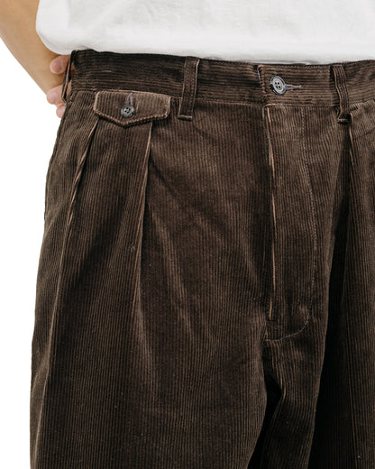 lost & found Beams Plus Beams Plus 2Pleats Corduroy Dark Brown