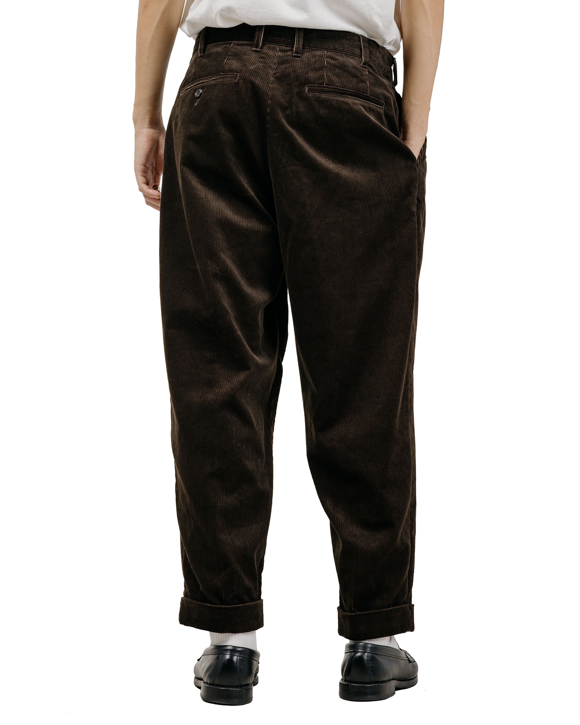 lost & found Beams Plus Beams Plus 2Pleats Corduroy Dark Brown