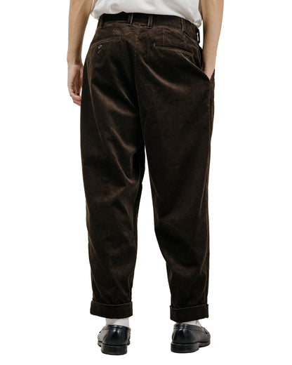 lost & found Beams Plus Beams Plus 2Pleats Corduroy Dark Brown