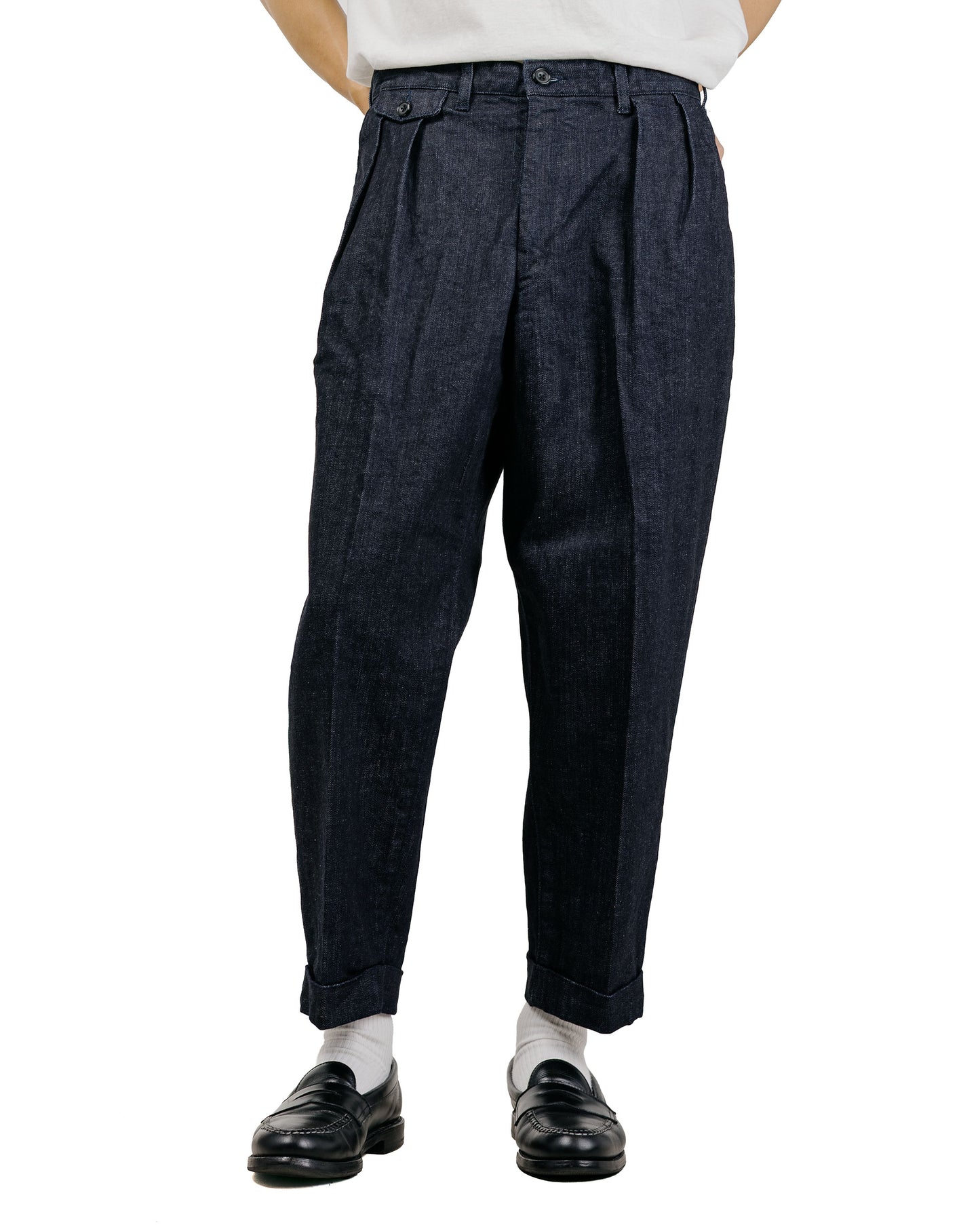 Beams Plus 2Pleats Denim Indigo