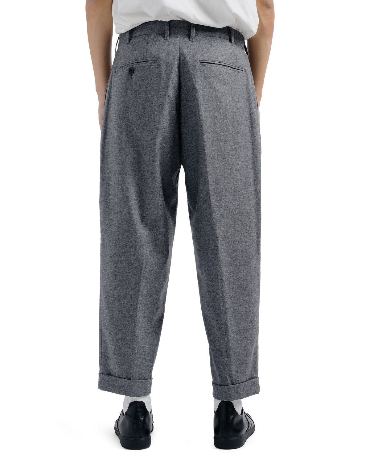 Beams Plus 2Pleats Flannel Grey