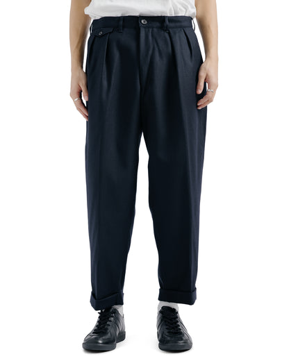 lost & found Beams Plus Beams Plus 2Pleats Flannel Navy