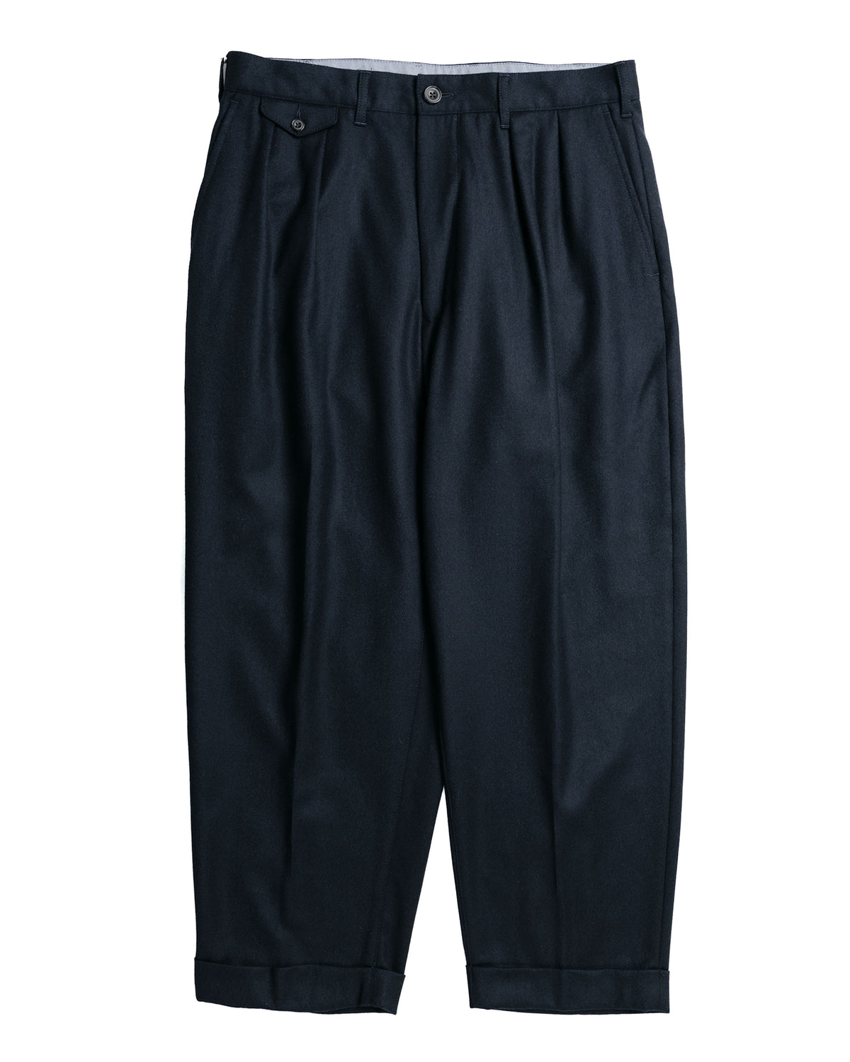 lost & found Beams Plus Beams Plus 2Pleats Flannel Navy