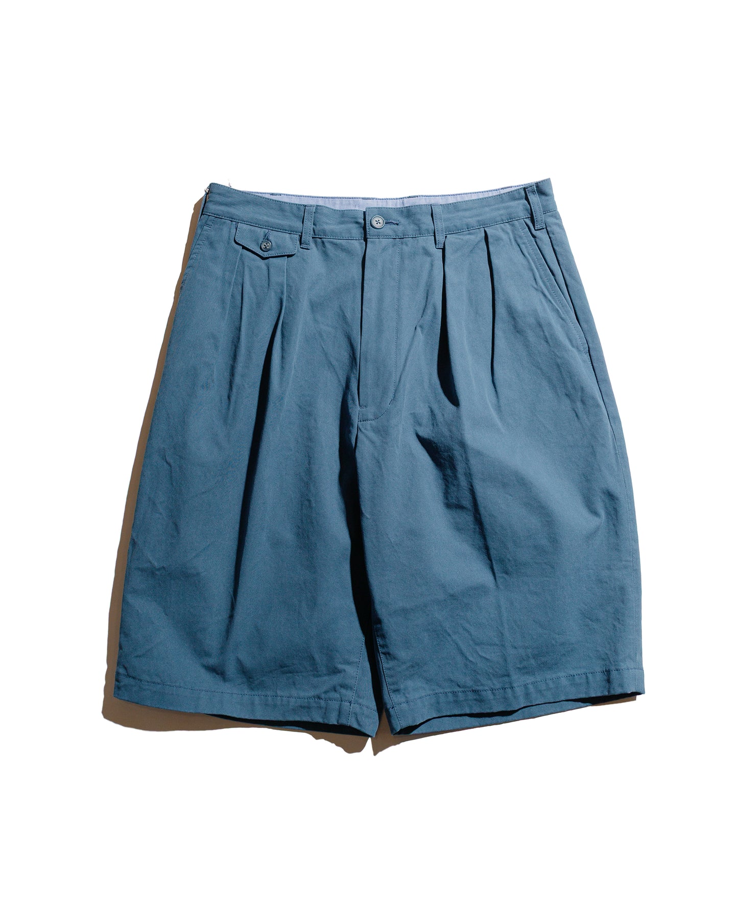 lost & found Beams Plus Beams Plus 2Pleats Shorts Twill Bio Washed Sax
