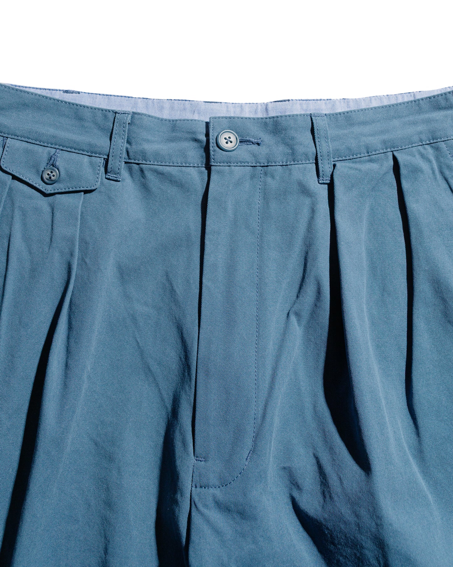 lost & found Beams Plus Beams Plus 2Pleats Shorts Twill Bio Washed Sax