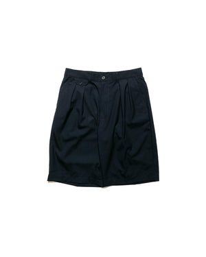 Beams Plus 2Pleats Shorts Wool Tropical Navy