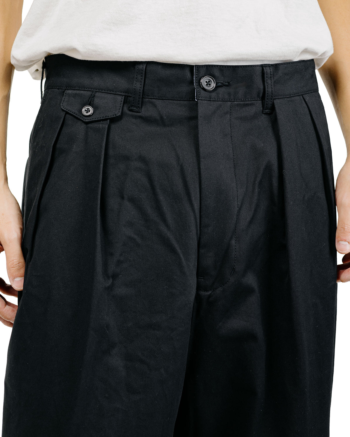 lost & found Beams Plus Beams Plus 2Pleats Twill Black