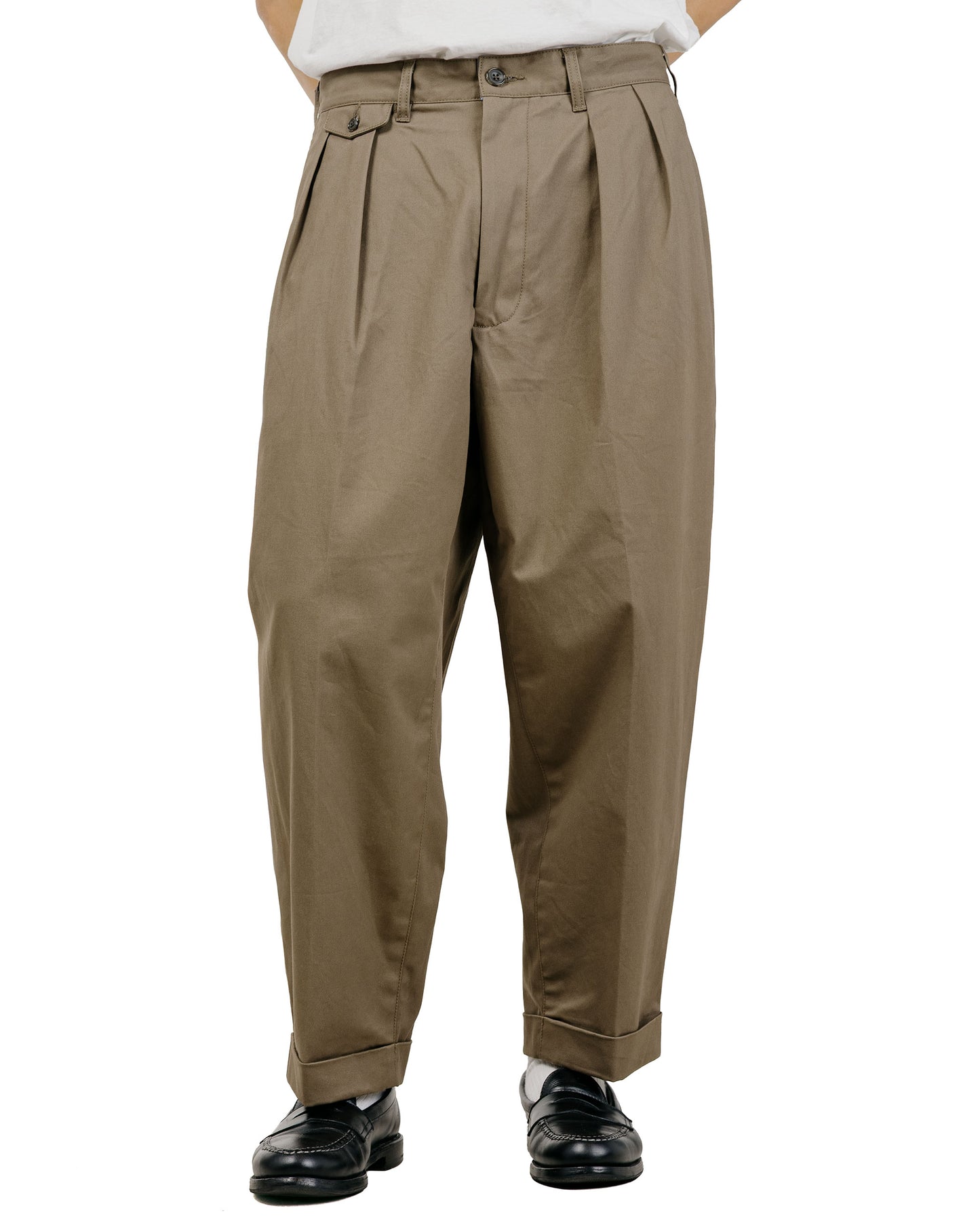 lost & found Beams Plus Beams Plus 2Pleats Twill Olive
