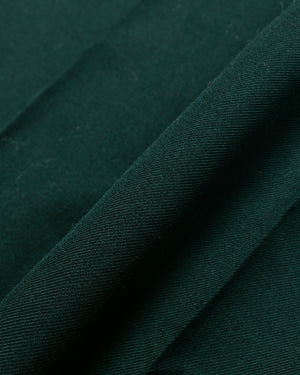 Beams Plus 2Pleats Uniform Serge Green fabric