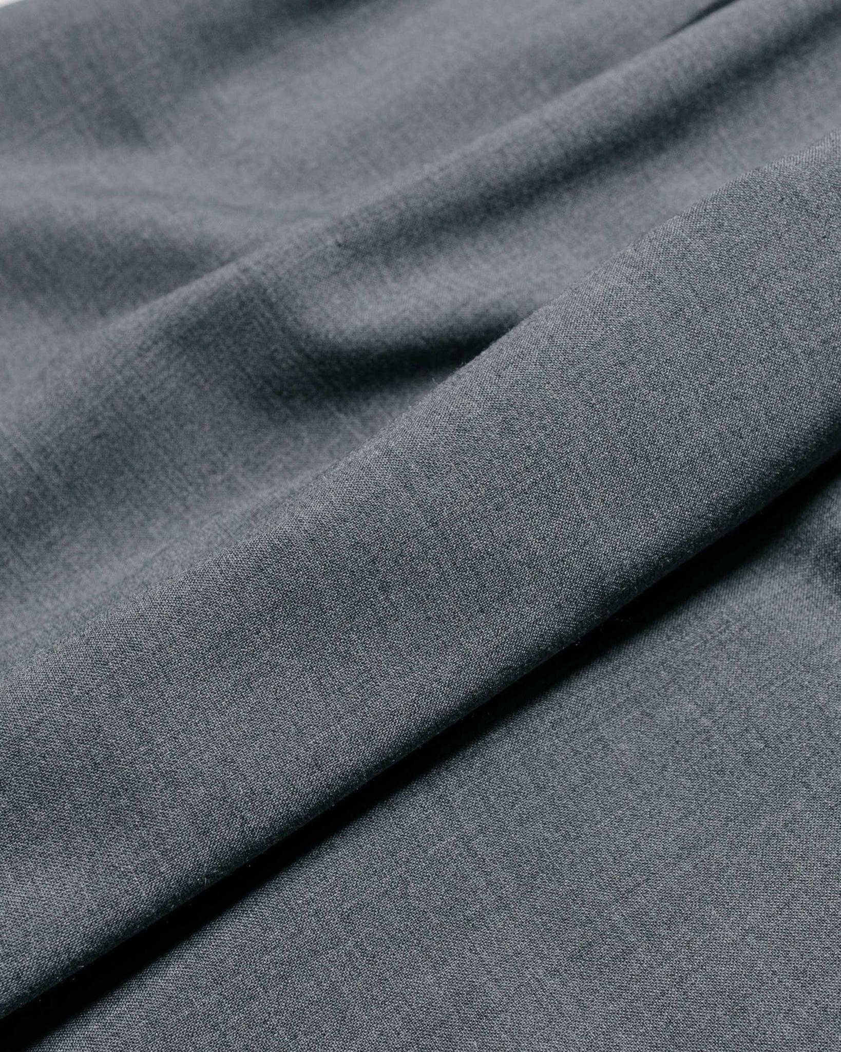 Beams Plus 2Pleats Wool Tropical Grey fabric