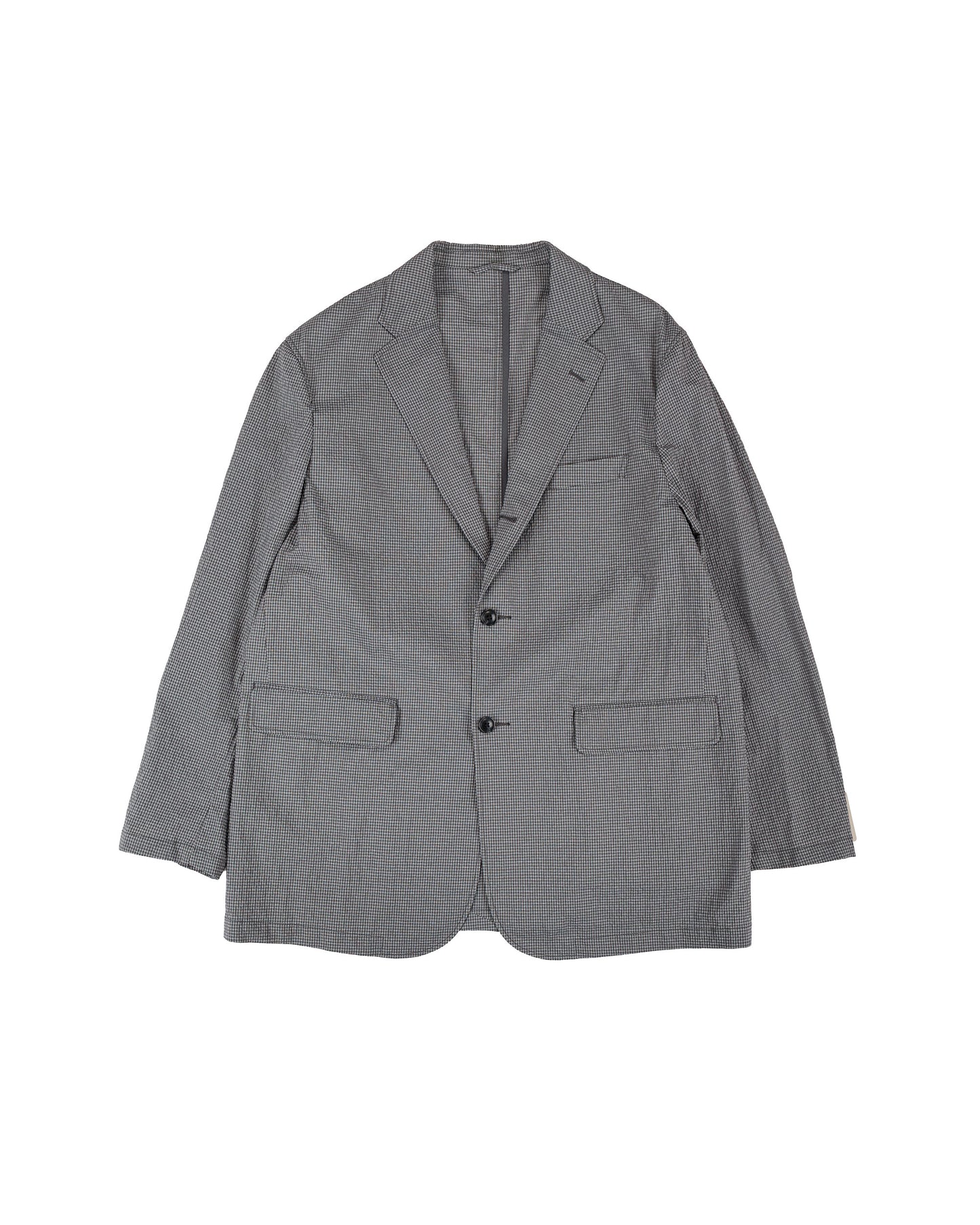 lost & found Beams Plus Beams Plus 3B Anywhere(wear) Jacket Seersucker Plaid Black/Grey