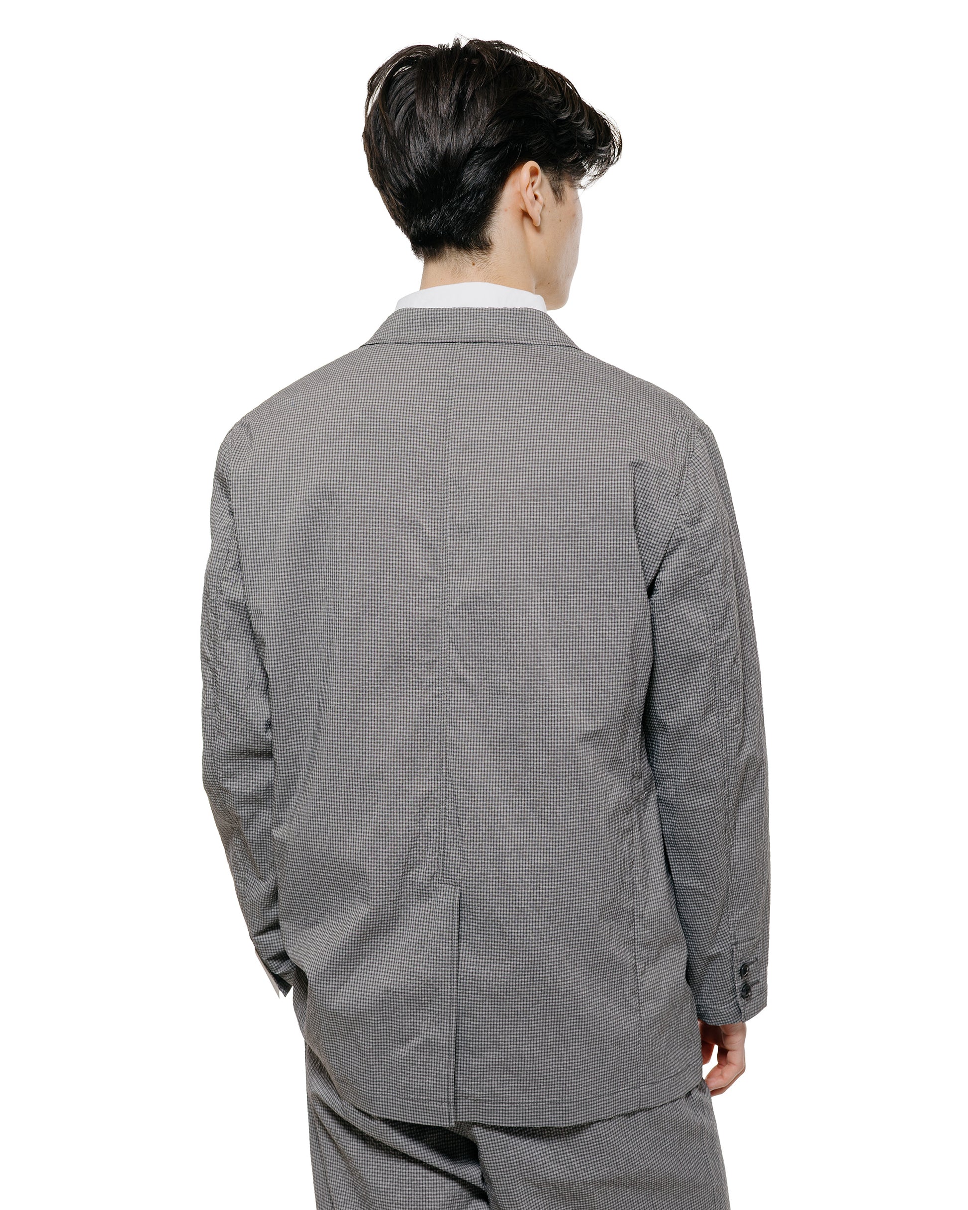 lost & found Beams Plus Beams Plus 3B Anywhere(wear) Jacket Seersucker Plaid Black/Grey