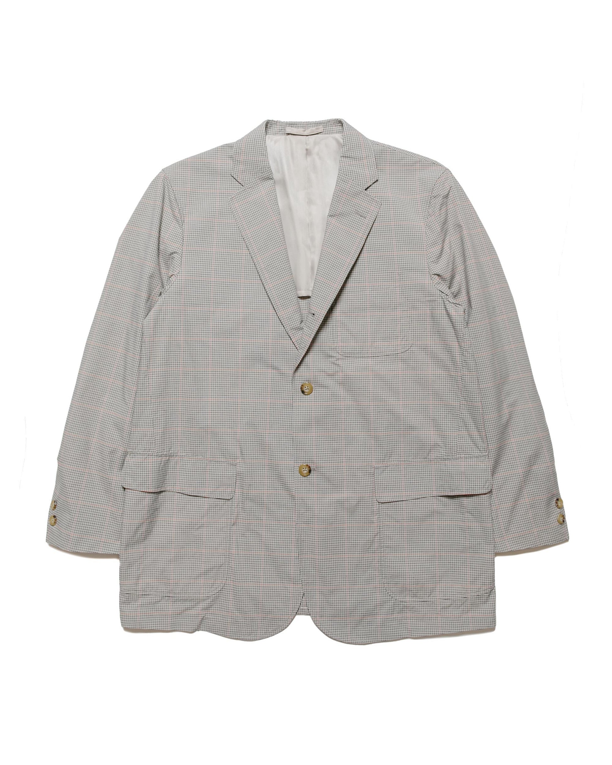 lost & found Beams Plus Beams Plus 3B Box-Fit Jacket TR Plaid Beige