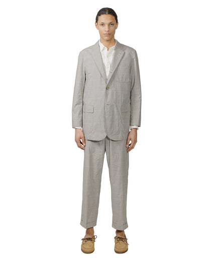 lost & found Beams Plus Beams Plus 3B Box-Fit Jacket TR Plaid Beige