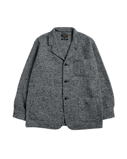 lost & found Beams Plus Beams Plus 4B Cuffs Jacket Herringbone Black