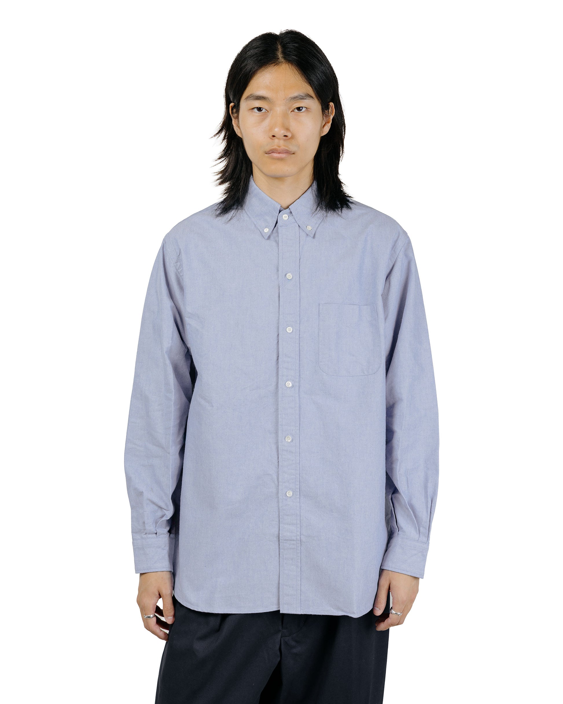 Beams Plus B.D. American Oxford Classic Fit Blue