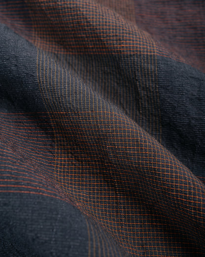 lost & found Beams Plus Beams Plus B.D. Classic Fit Cotton Linen Cord Check Navy/Pink