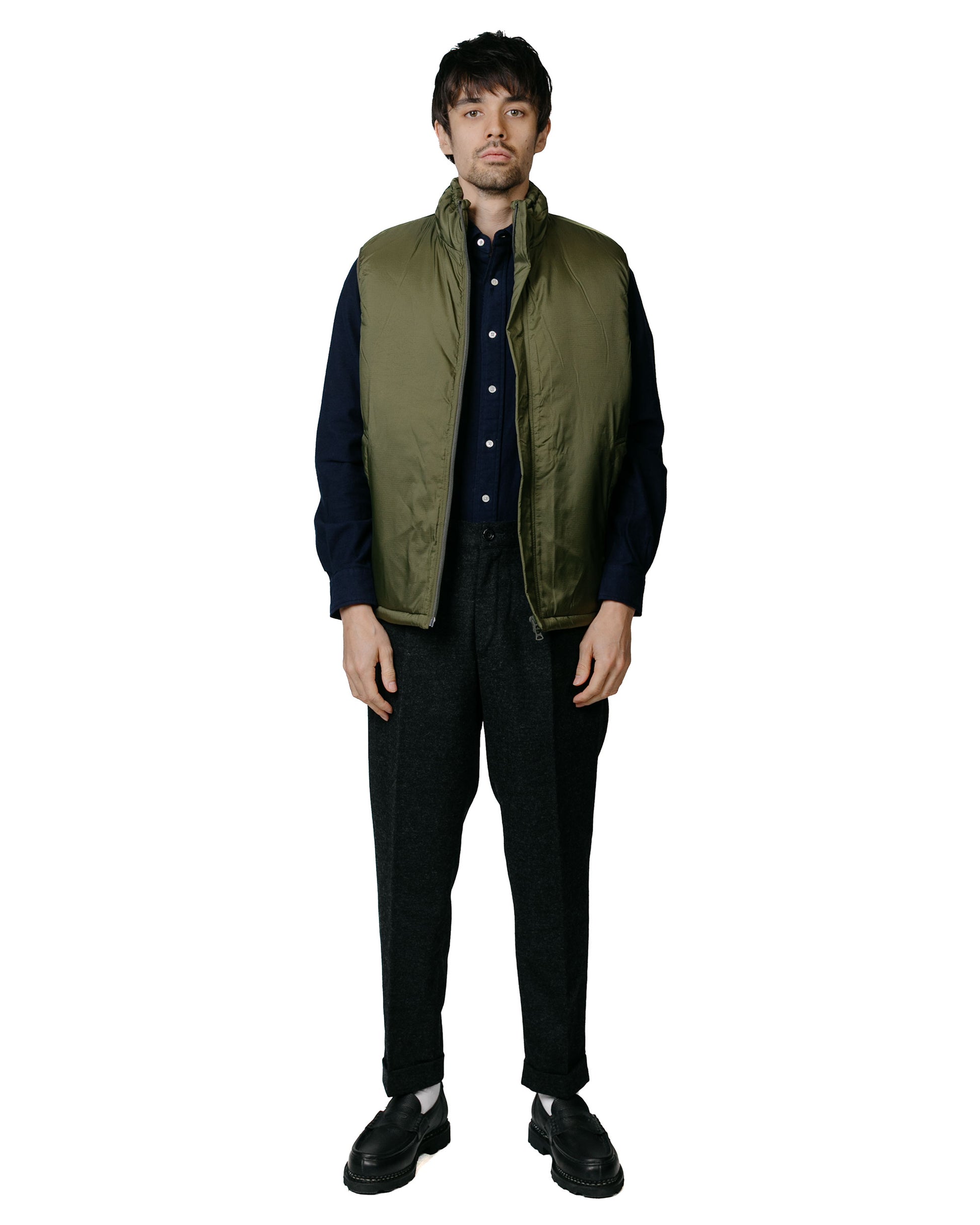 lost & found Beams Plus Beams Plus B.D. Flannel Solid Navy