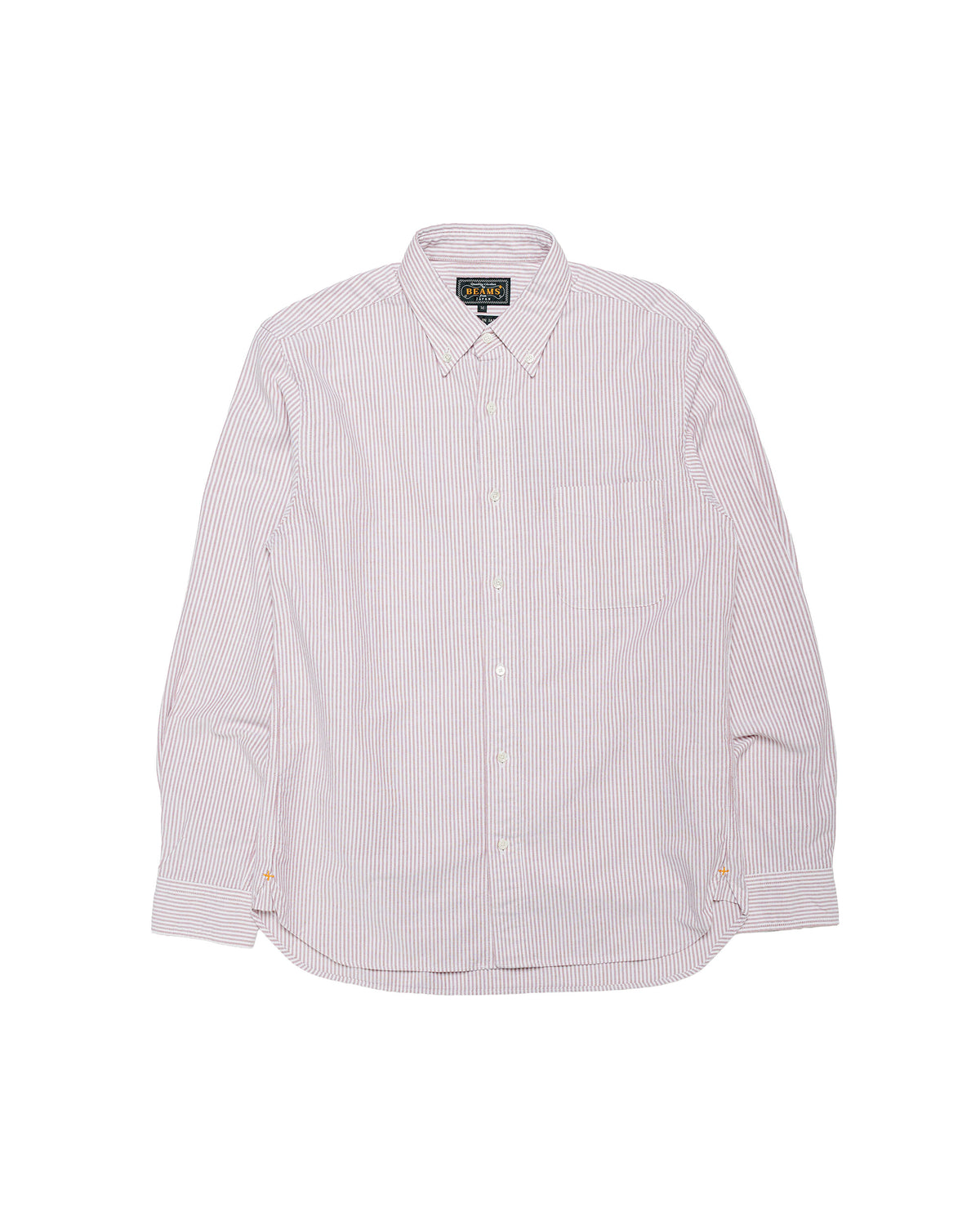 Beams Plus B.D. Oxford Candy Stripe Wine
