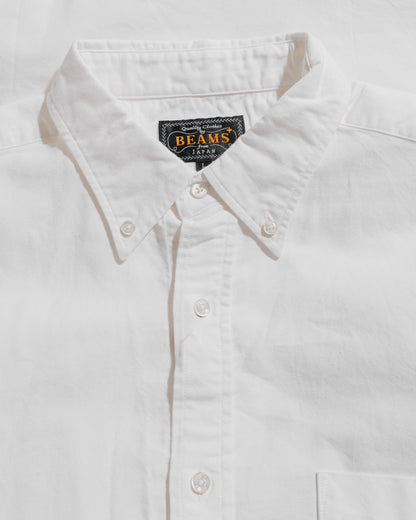 Beams Plus B.D. Oxford White