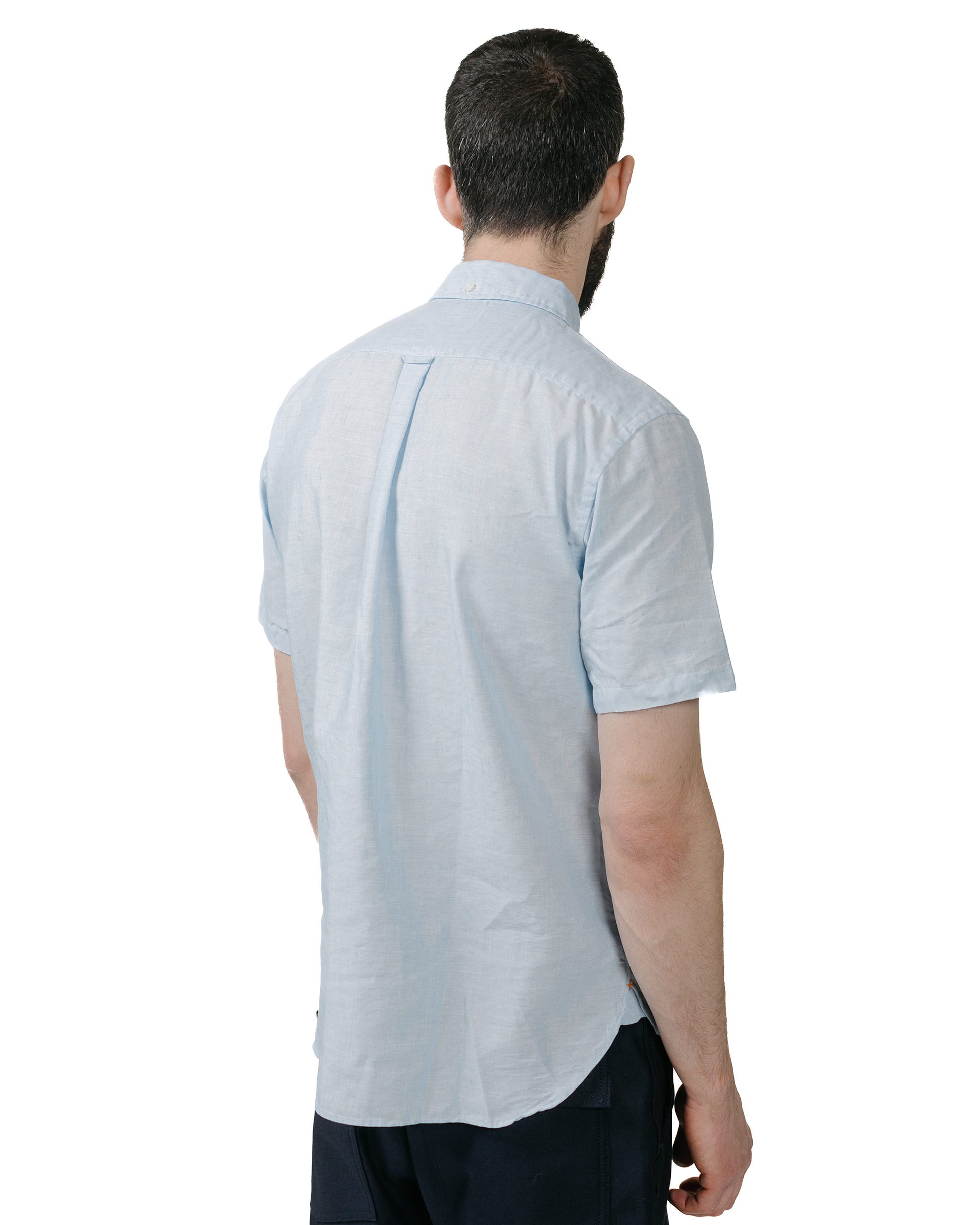 lost & found Beams Plus Beams Plus B.D. Short Sleeve COOLMAX® Linen Sax