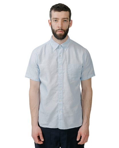 lost & found Beams Plus Beams Plus B.D. Short Sleeve COOLMAX® Linen Sax