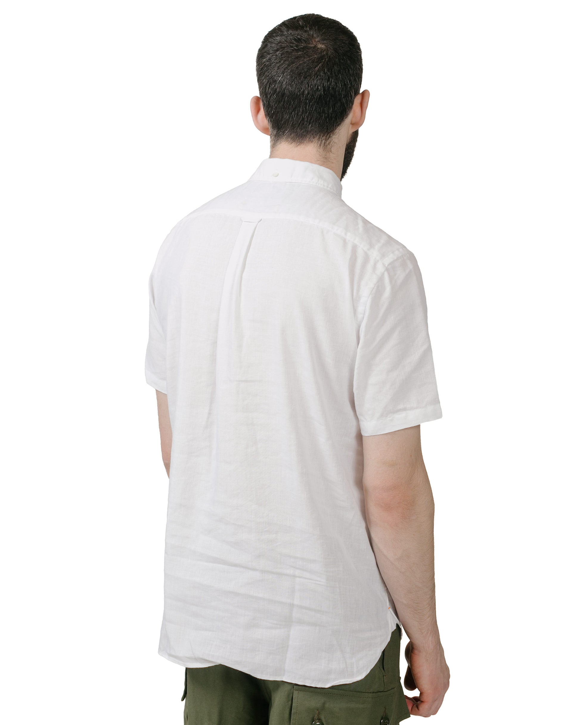 lost & found Beams Plus Beams Plus B.D. Short Sleeve COOLMAX® Linen White