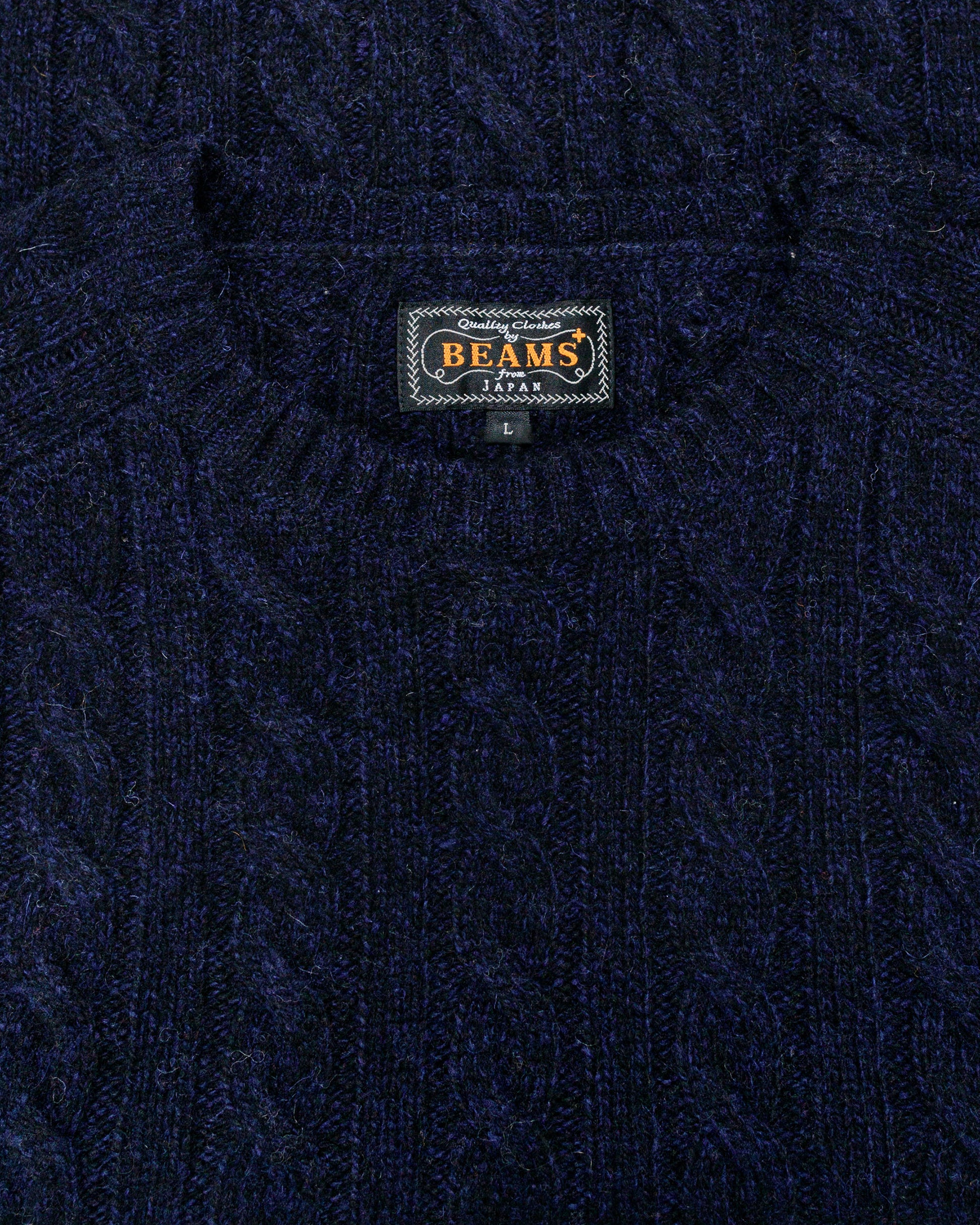 lost & found Beams Plus Beams Plus Cable Crew 5G Navy