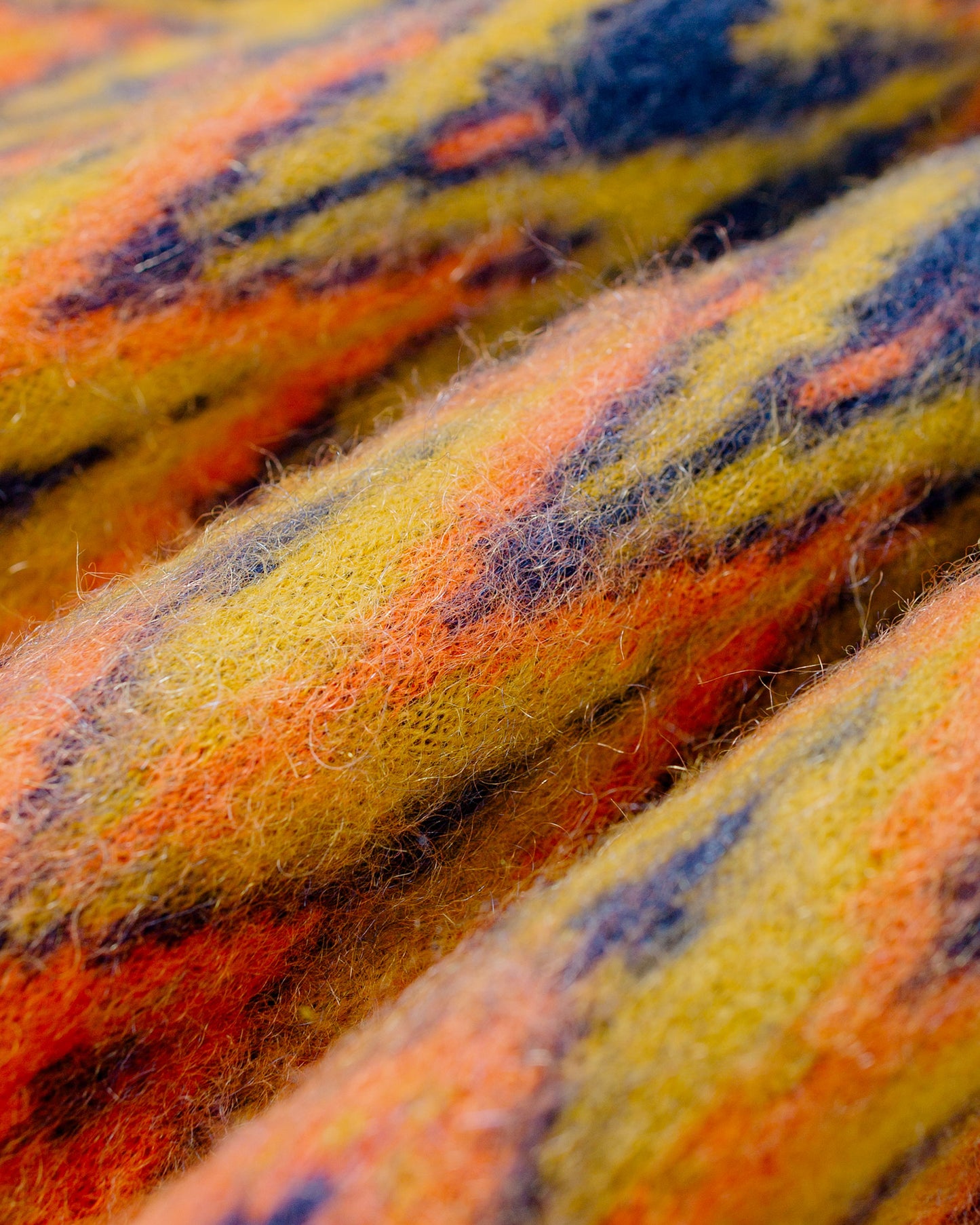 Beams Plus Cardigan Jacquard Chevron Pattern Navy