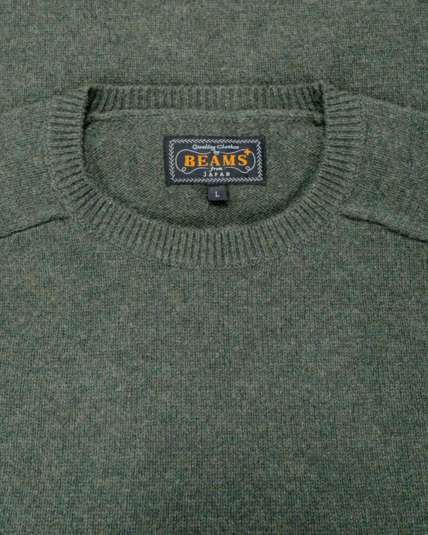 lost & found Beams Plus Beams Plus Crew 9G Green
