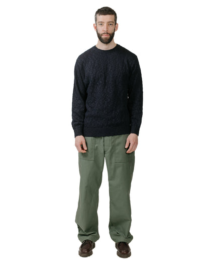 lost & found Beams Plus Beams Plus Crew Cotton Hemp 5G Navy