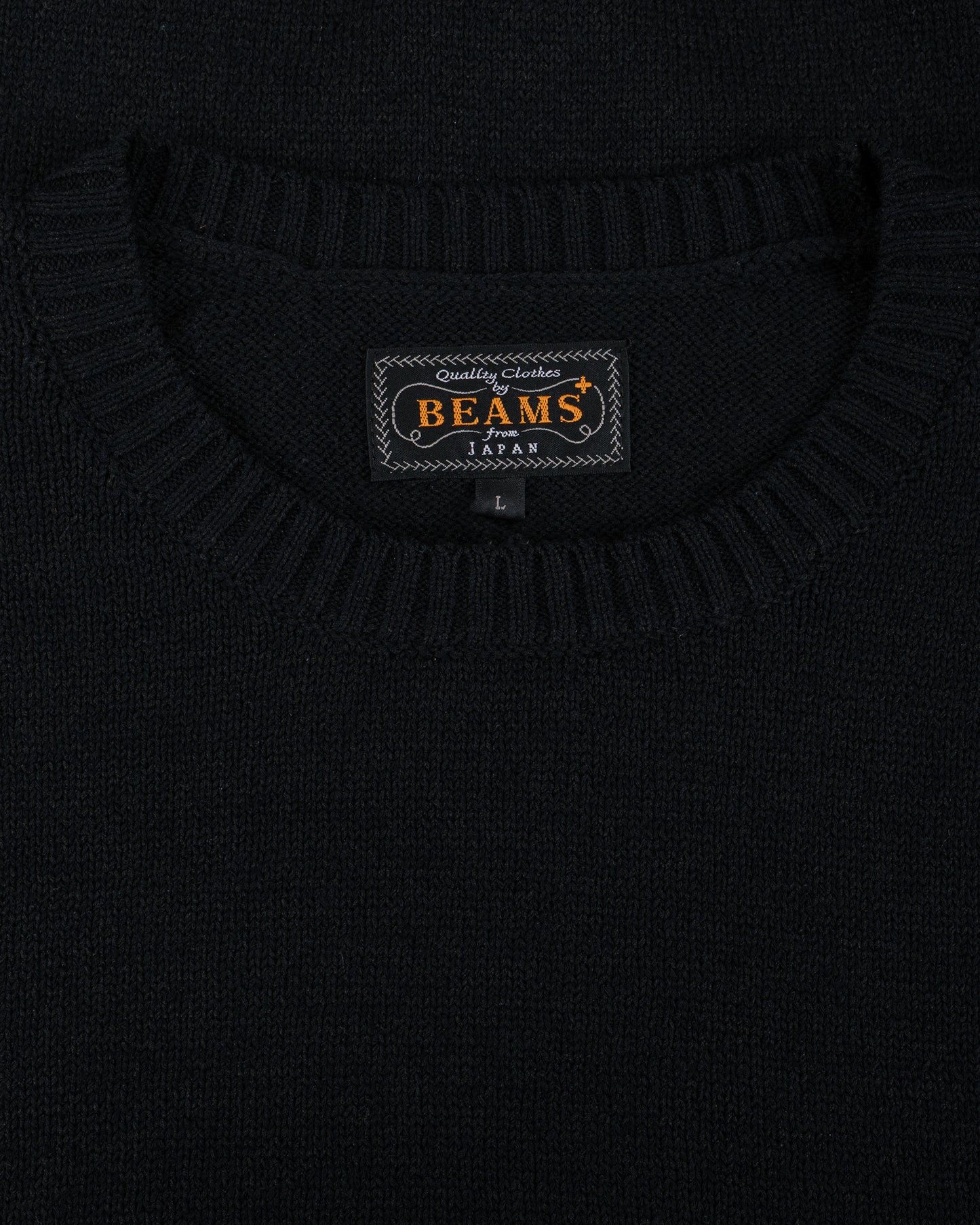 lost & found Beams Plus Beams Plus Crew Lily 7G Black