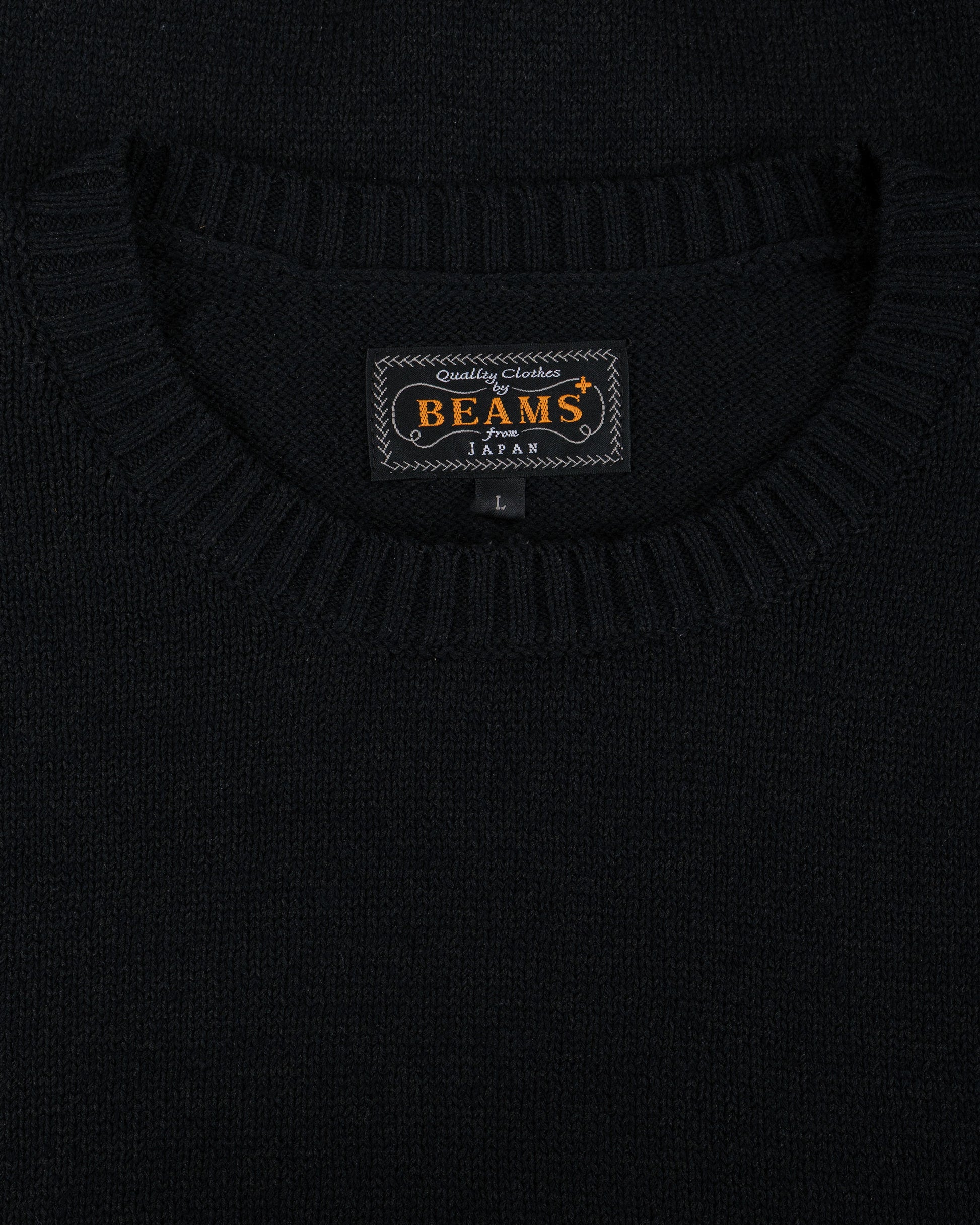 lost & found Beams Plus Beams Plus Crew Lily 7G Black