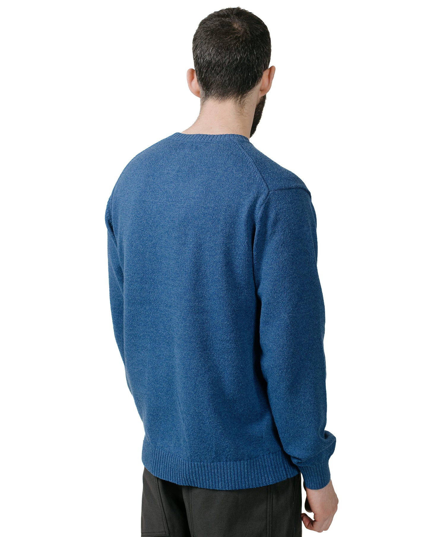 Beams Plus Crew Lily 7G Blue model back