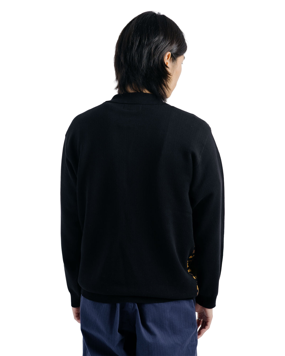 Beams Plus Half Zip Knit Polo Animal Leopard