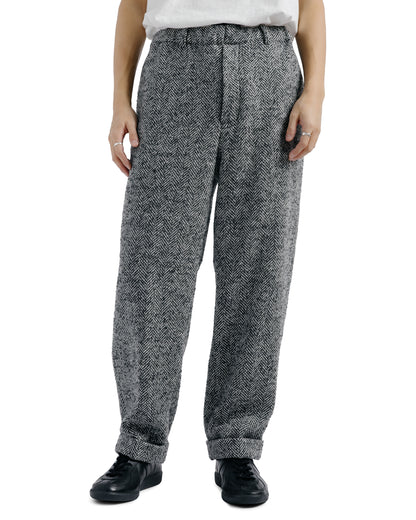 lost & found Beams Plus Beams Plus Ivy Lounge Trousers Herringbone Black