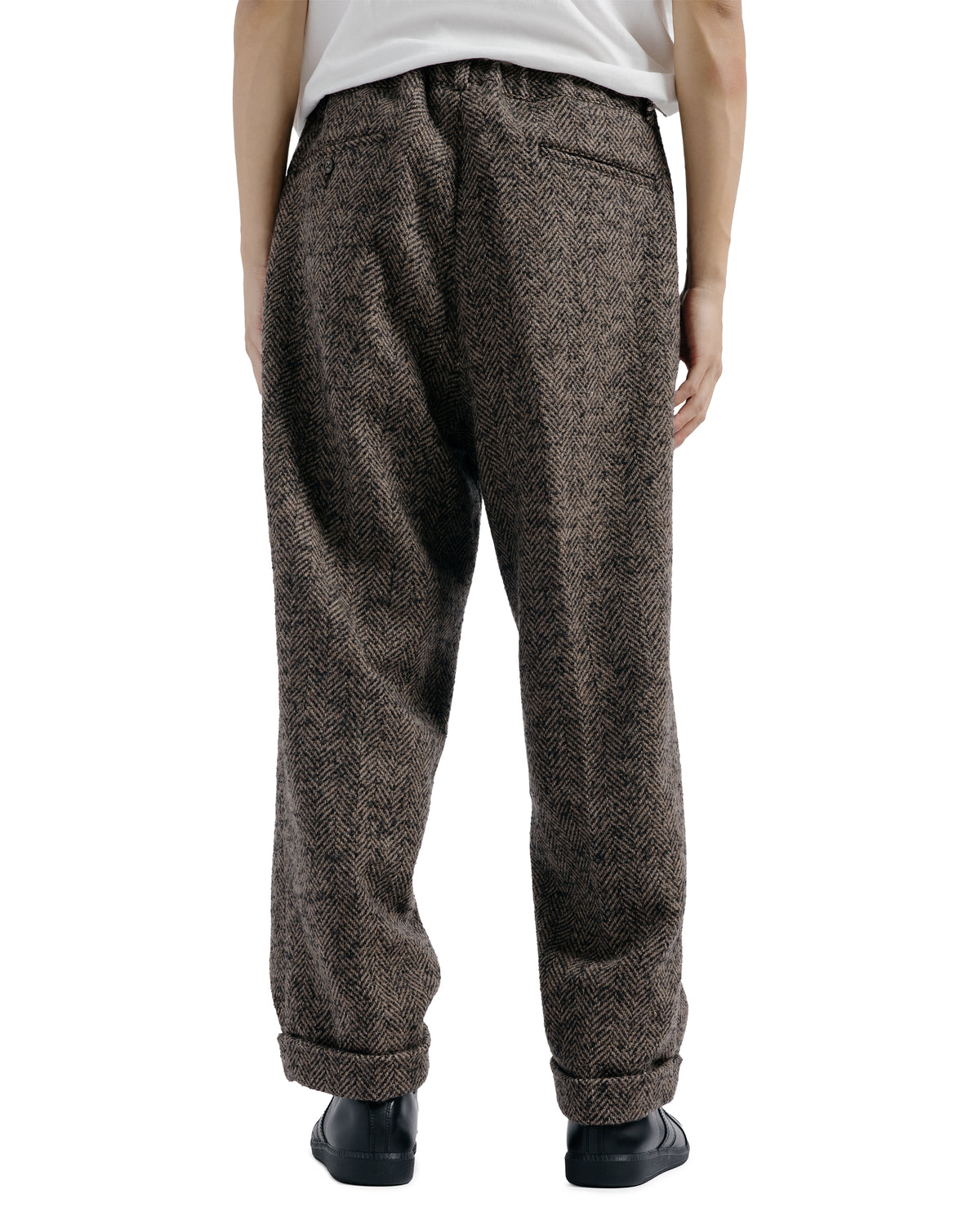 Beams Plus Ivy Lounge Trousers Herringbone Brown