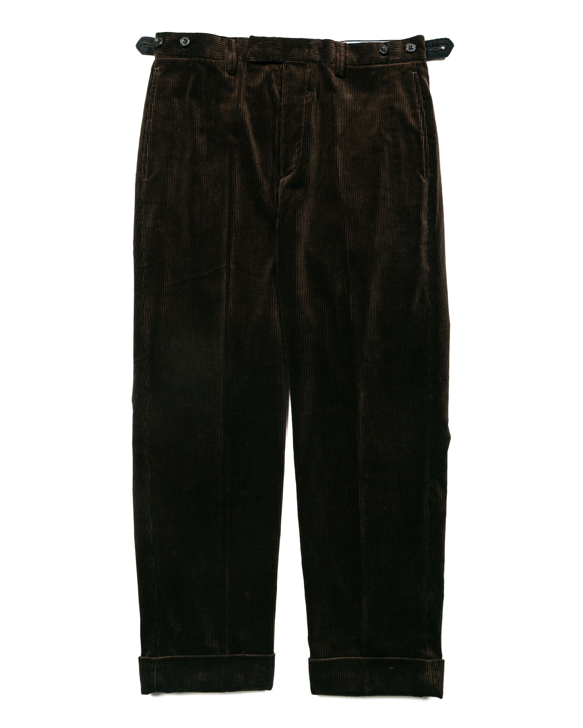 lost & found Beams Plus Beams Plus Ivy Trousers Ankle-Cut Corduroy Dark Brown