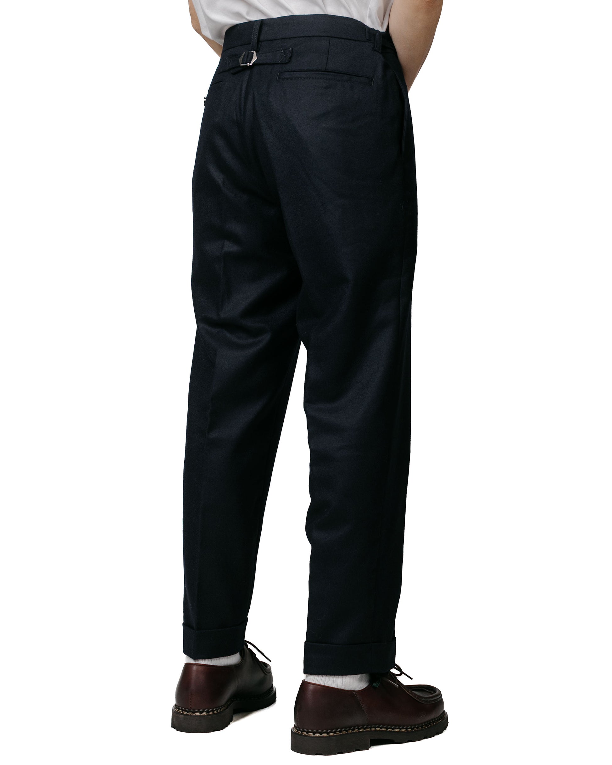 lost & found Beams Plus Beams Plus Ivy Trousers Ankle-Cut Flannel Navy