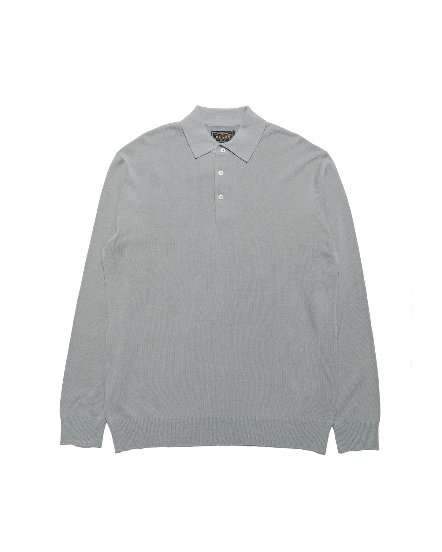 lost & found Beams Plus Beams Plus Knit Polo 12G Ice Blue