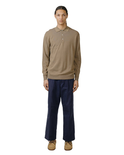 lost & found Beams Plus Beams Plus Knit Polo 12G Mocha