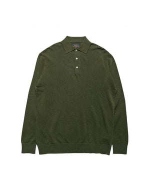 Beams Plus Knit Polo 12G Olive \