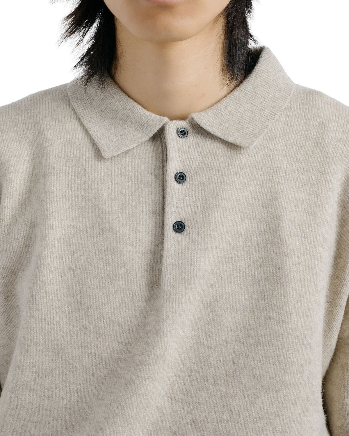 Beams Plus Knit Polo 9G Beige
