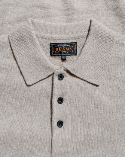 lost & found Beams Plus Beams Plus Knit Polo 9G Beige