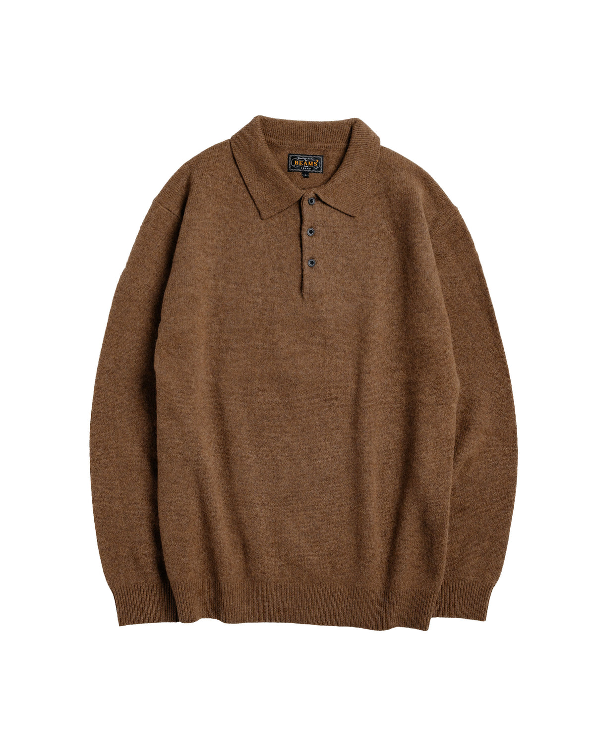 lost & found Beams Plus Beams Plus Knit Polo 9G Brown