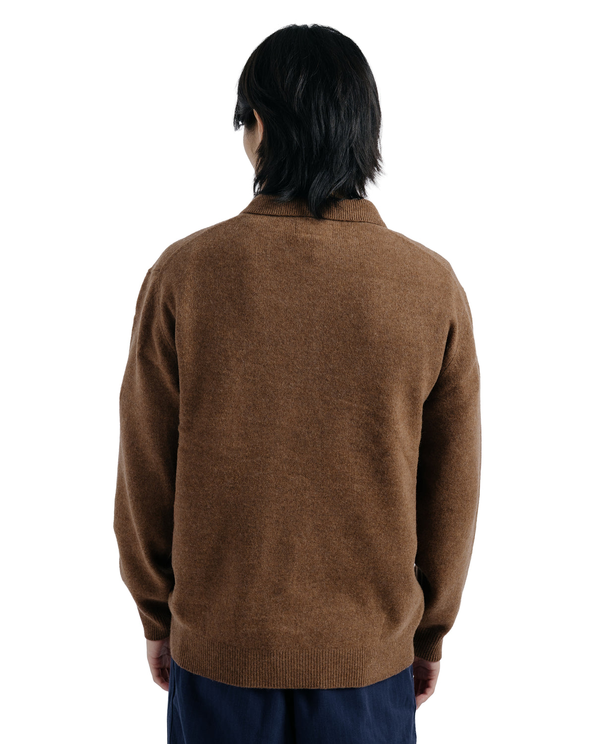 lost & found Beams Plus Beams Plus Knit Polo 9G Brown