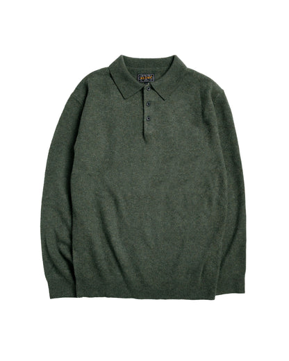 Beams Plus Knit Polo 9G Green