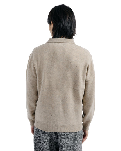 Beams Plus Knit Polo Nep 9G Beige